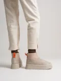 Kadın Bej Kışlık İçi Kürklü Kalın Taban Bot TR04MK04B