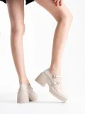 Kadın Mat Bej Günlük Ayakkabı TR06MS07D