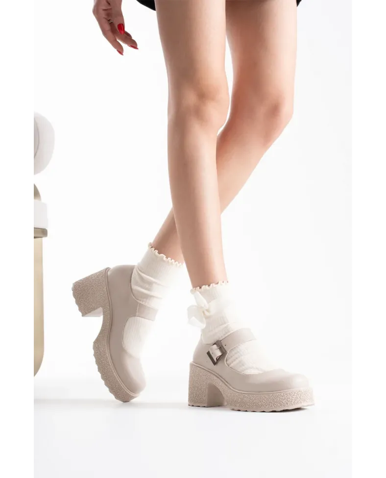 Kadın Bej Günlük Ayakkabı TR06MS05D