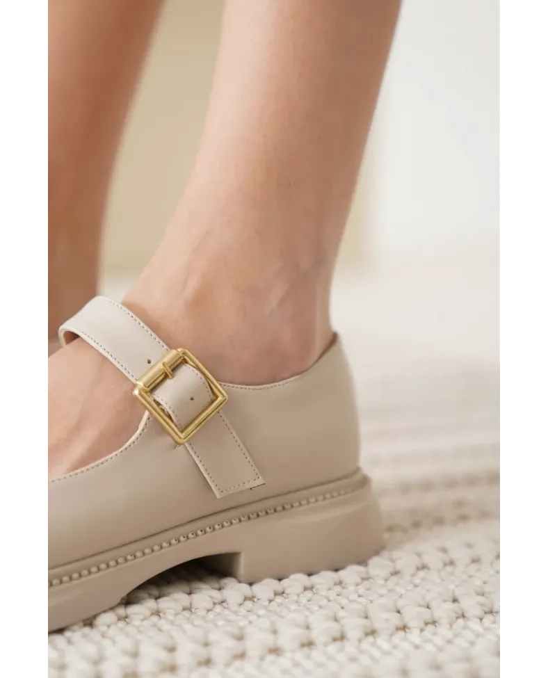 Bej Gunluk Mary Jane Ayakkabı TR09MS01E