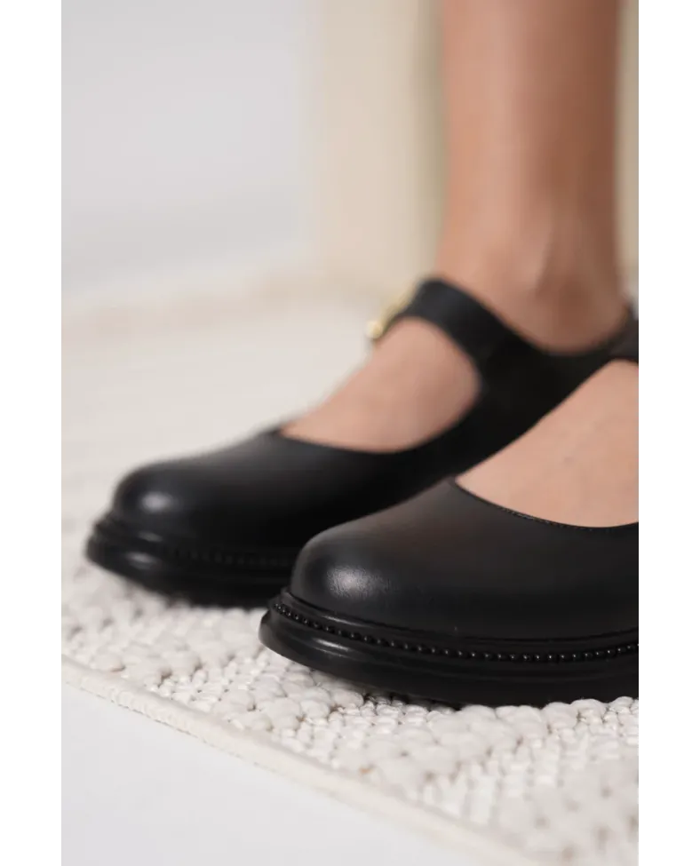 Siyah Gunluk Mary Jane Ayakkabı TR09MS01D Somersan Giyim | Kadın, Erkek ve Çocuk Moda