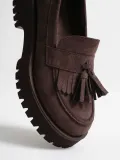 Kadın Günlük Acı Kahve Süet Loafer Ayakkabı TR10MS03E