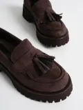 Kadın Günlük Acı Kahve Süet Loafer Ayakkabı TR10MS03E
