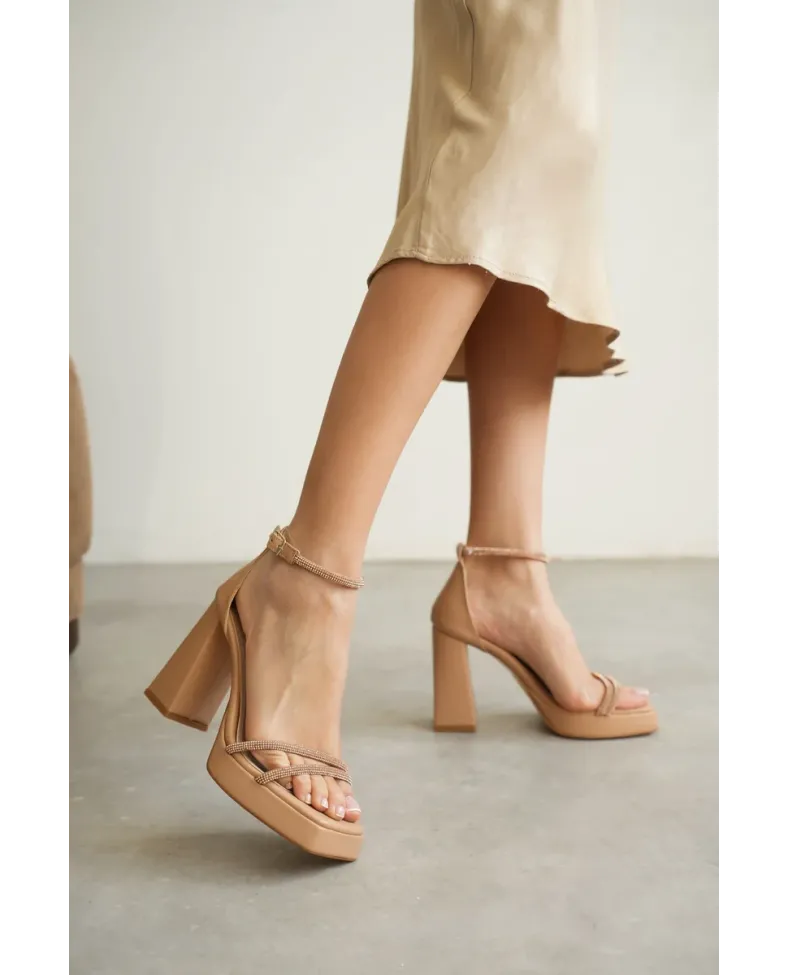 Kadın Nude Topuklu Sandalet TR12MY01C