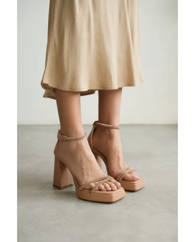 Kadın Nude Topuklu Sandalet TR12MY01C