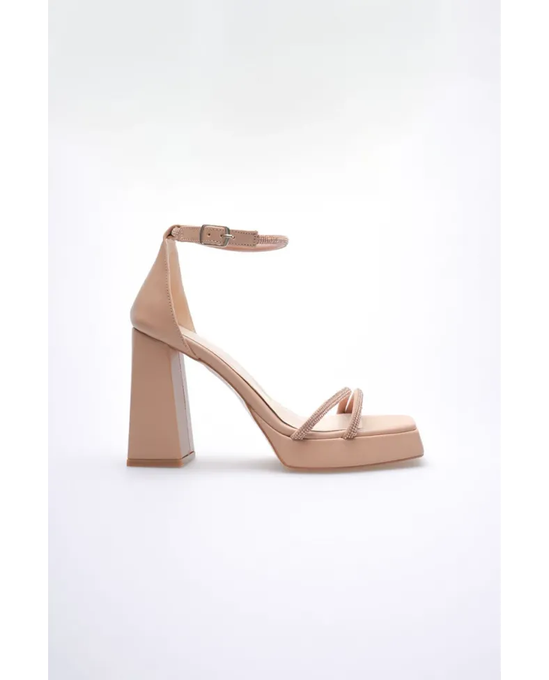 Kadın Nude Topuklu Sandalet TR12MY01C