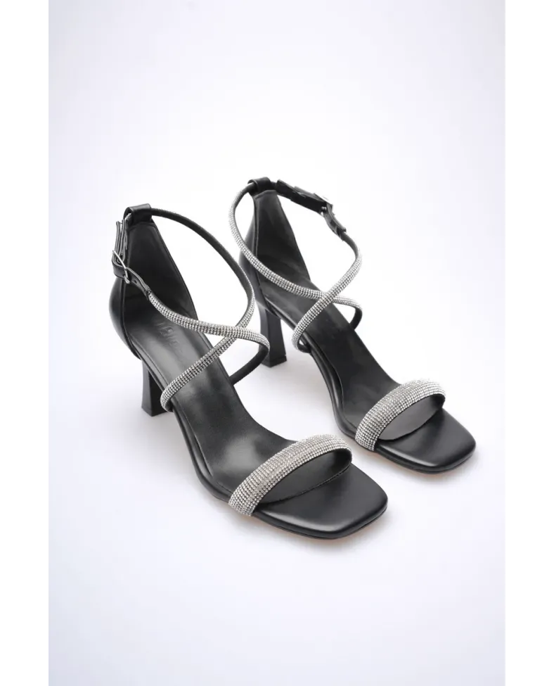 Siyah Kadın Topuklu Sandalet TR12MY03A