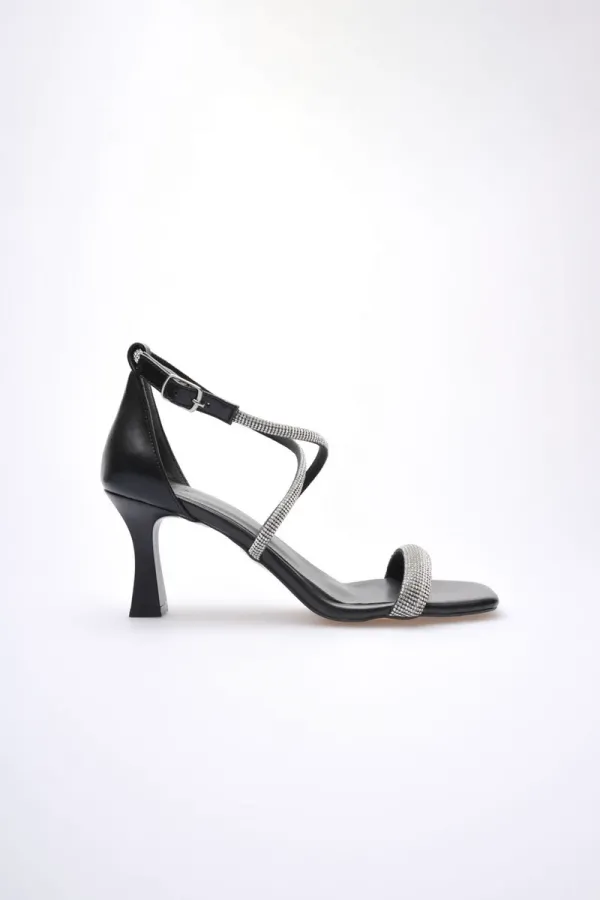 Siyah Kadın Topuklu Sandalet TR12MY03A