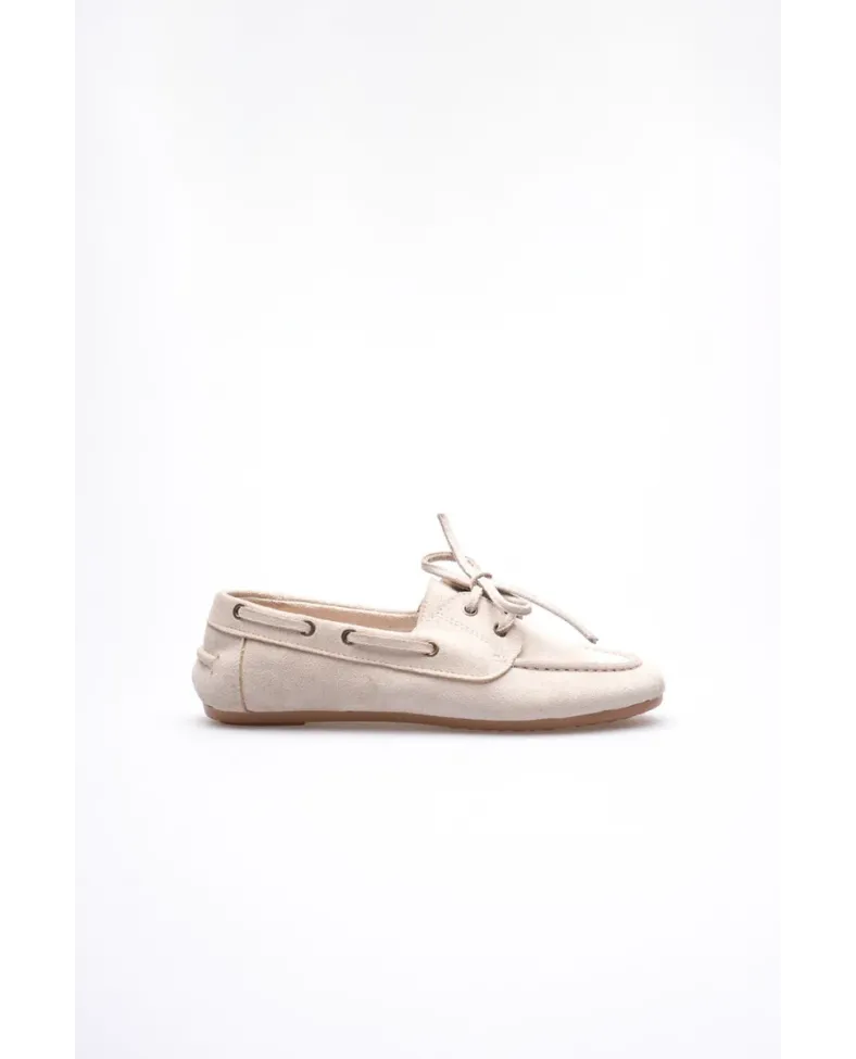 Kadın Bej Günlük Süet Ayakkabı TR27MS06B