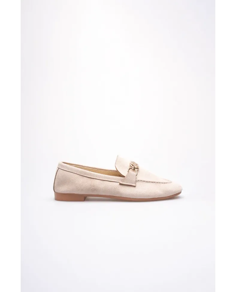 Kadın Süet Bej Günlük Ayakkabı TR27MS01B