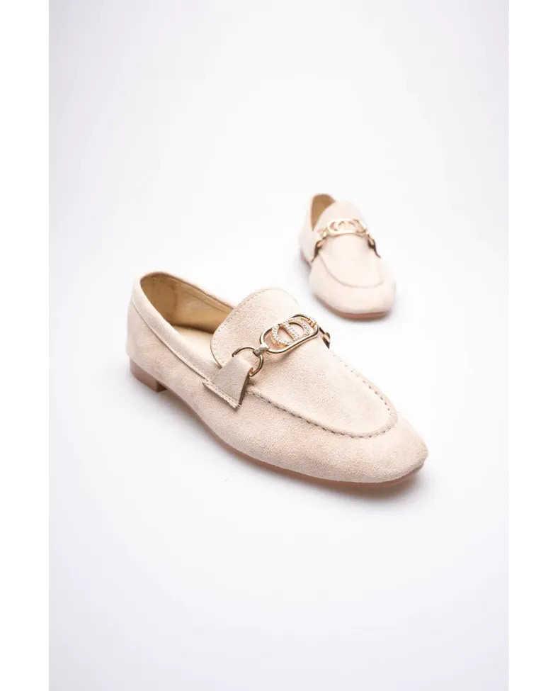 Kadın Süet Bej Günlük Ayakkabı TR27MS01B