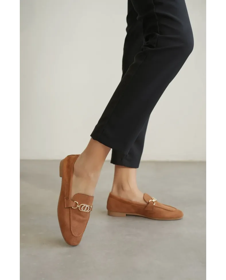 Kadın Süet Taba Günlük Ayakkabı TR27MS01C