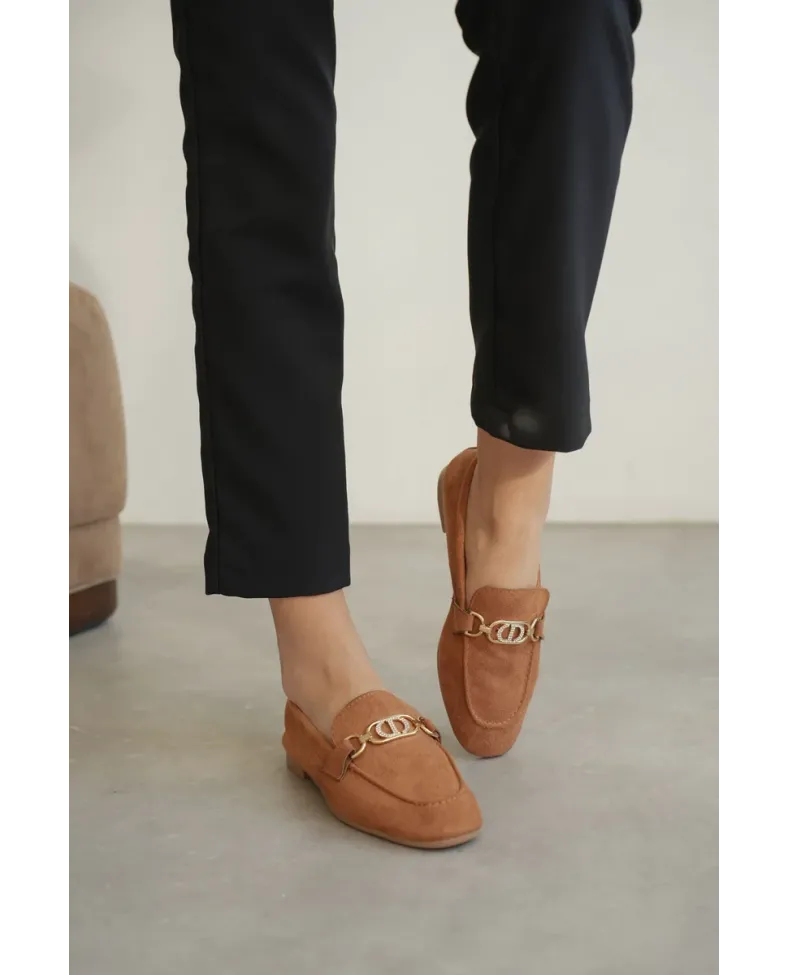 Kadın Süet Taba Günlük Ayakkabı TR27MS01C