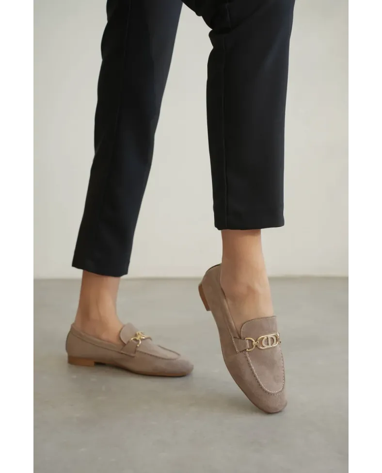 Kadın Süet Vizon Günlük Ayakkabı TR27MS01D