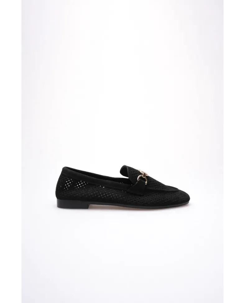 Kadın Siyah Toka Detaylı Ayakkabı TR27MS02A