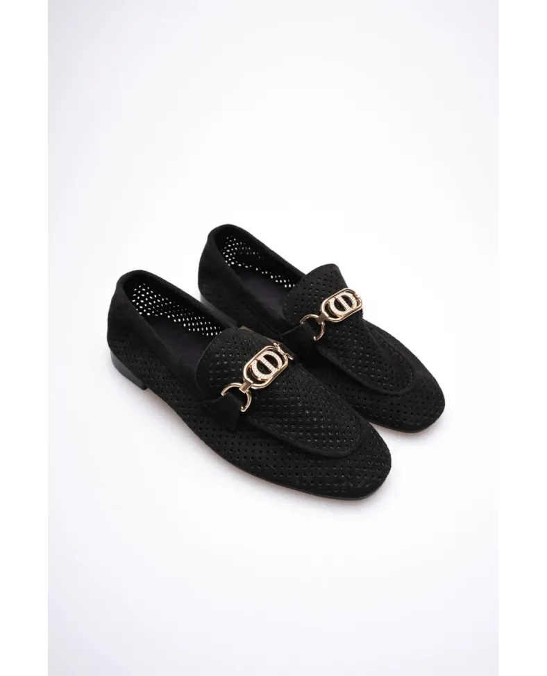 Kadın Siyah Toka Detaylı Ayakkabı TR27MS02A