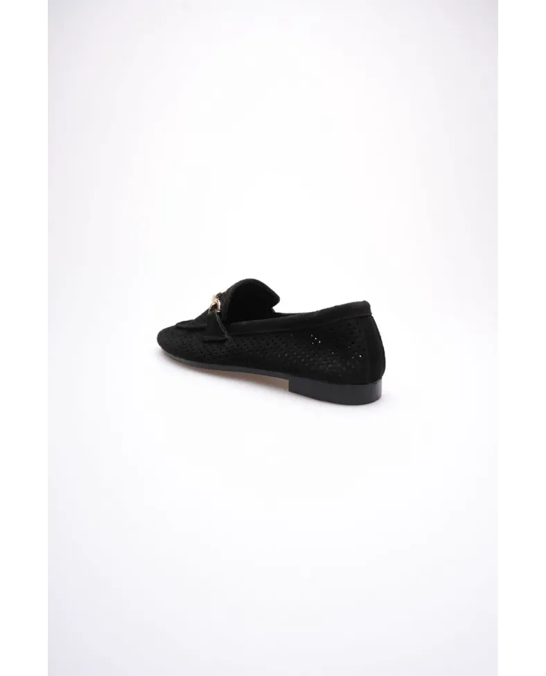 Kadın Siyah Toka Detaylı Ayakkabı TR27MS02A