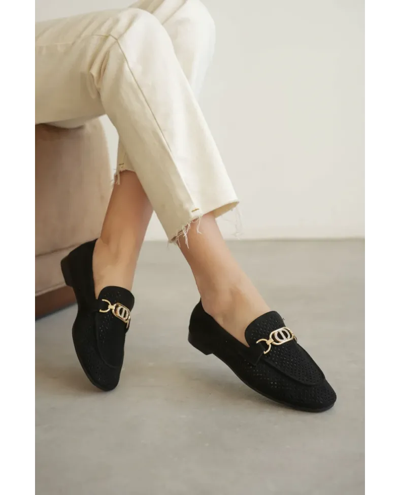 Kadın Siyah Toka Detaylı Ayakkabı TR27MS02A