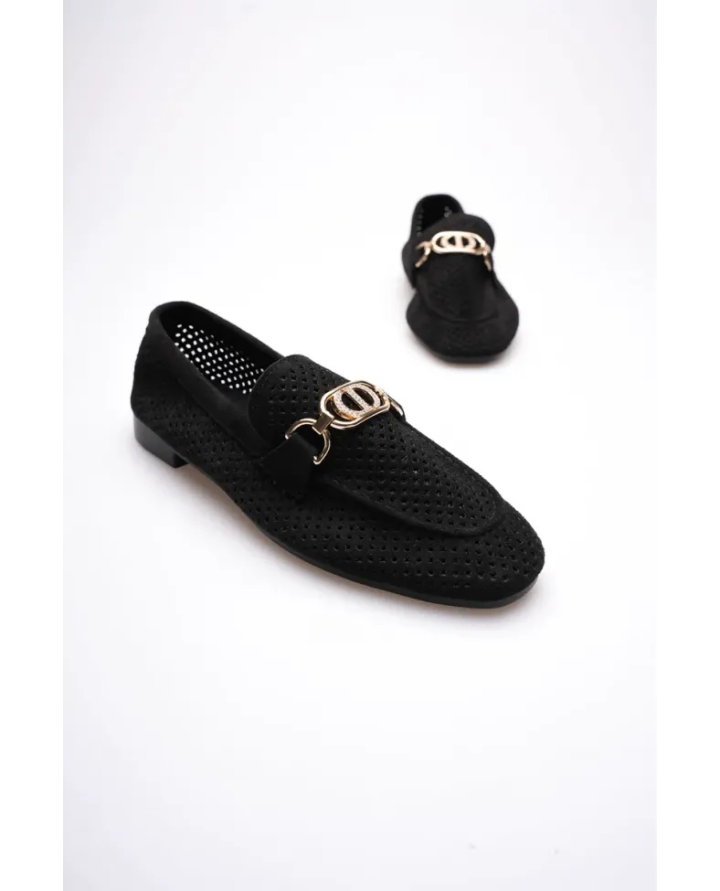 Kadın Siyah Toka Detaylı Ayakkabı TR27MS02A