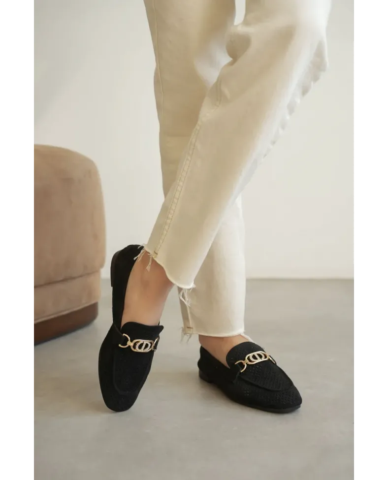 Kadın Siyah Toka Detaylı Ayakkabı TR27MS02A