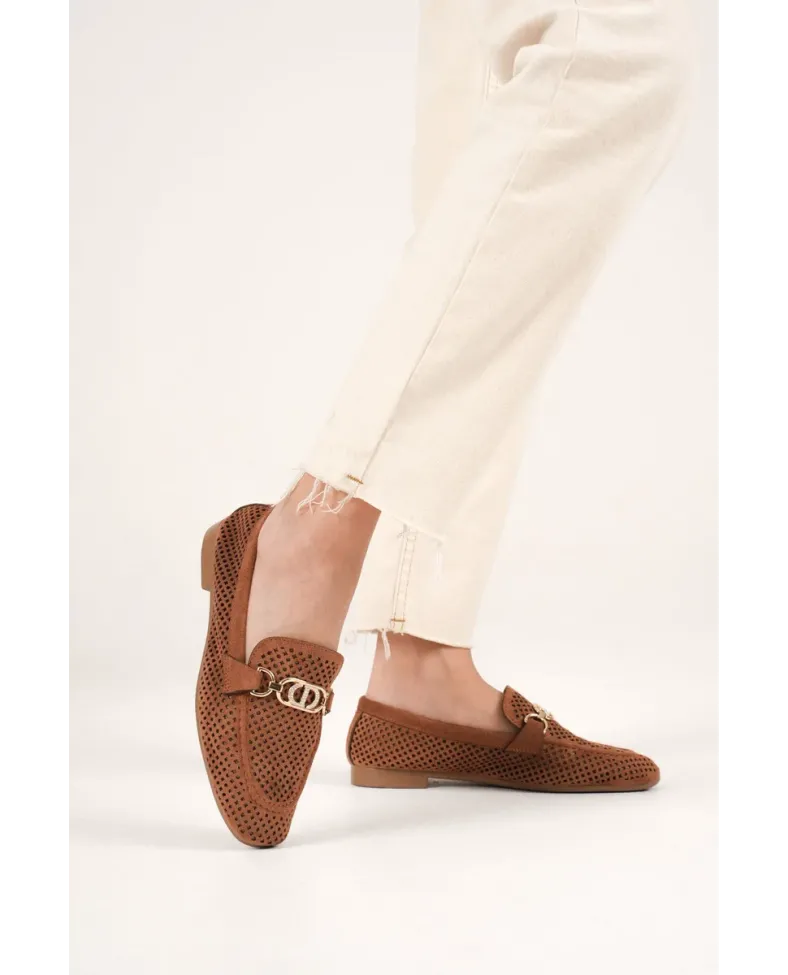 Kadın Süet Taba Günlük Ayakkabı TR27MS02C