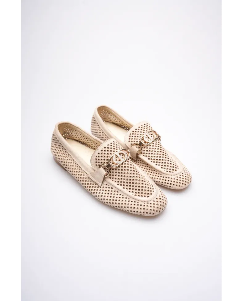 Kadın Süet Bej Günlük Ayakkabı TR27MS02B