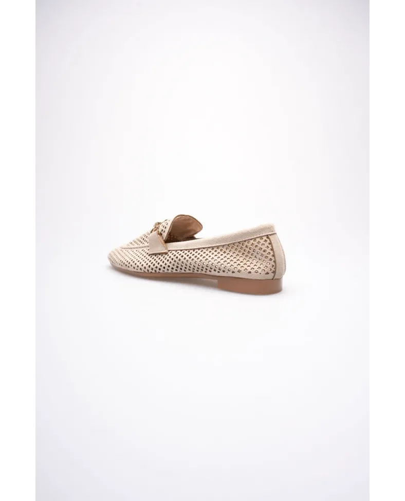 Kadın Süet Bej Günlük Ayakkabı TR27MS02B