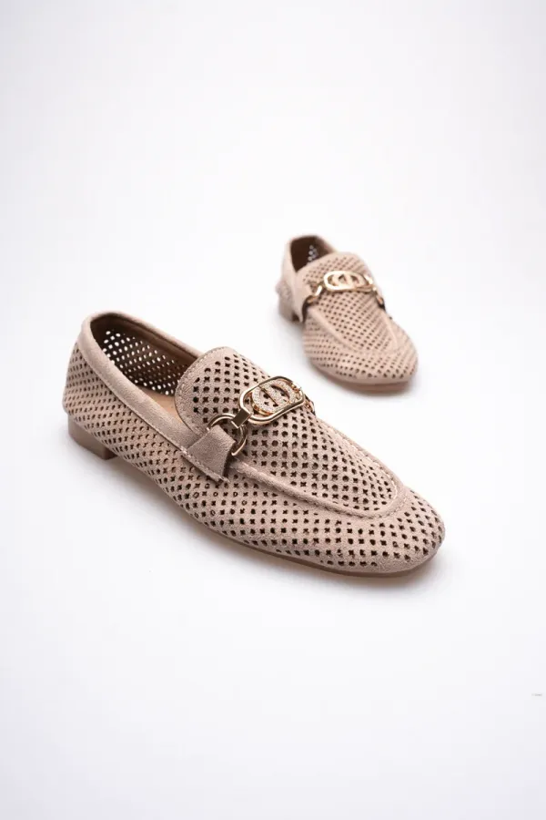 Kadın Süet Vizon Günlük Ayakkabı TR27MS02D