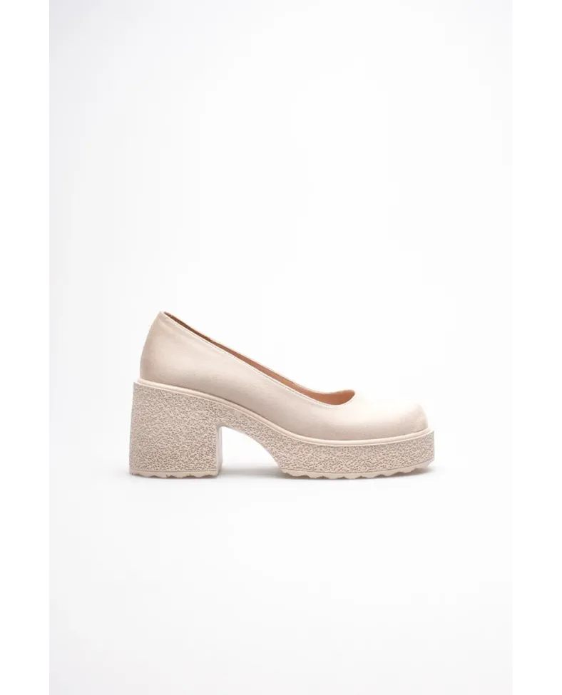 Kadın Bej Süet Günlük Ayakkabı TR06MS04F