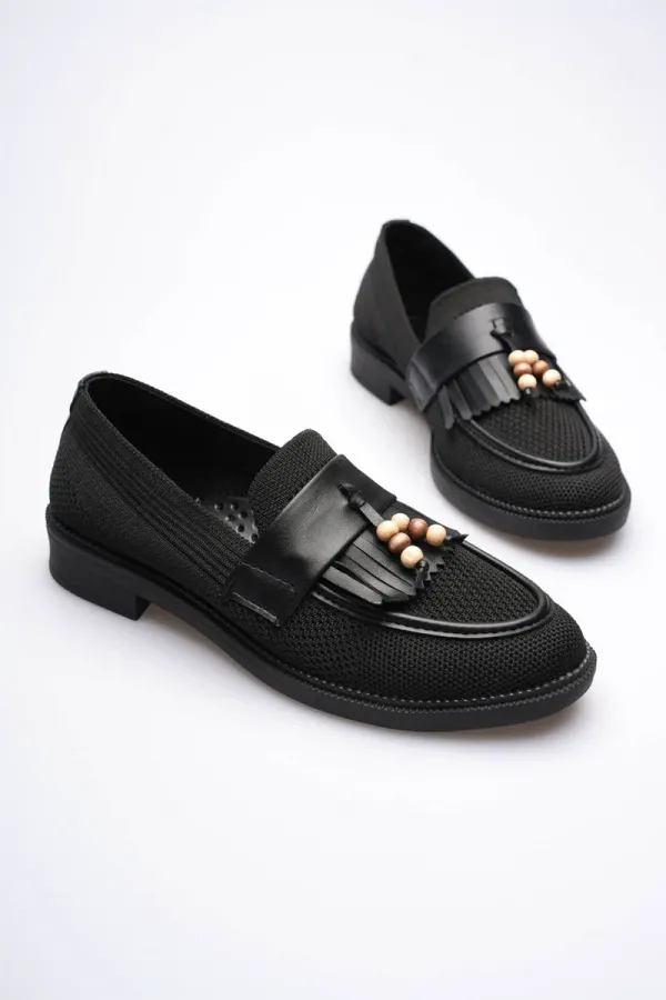 Kadın Siyah Püsküllü Günlük Ayakkabı TR30MS01A