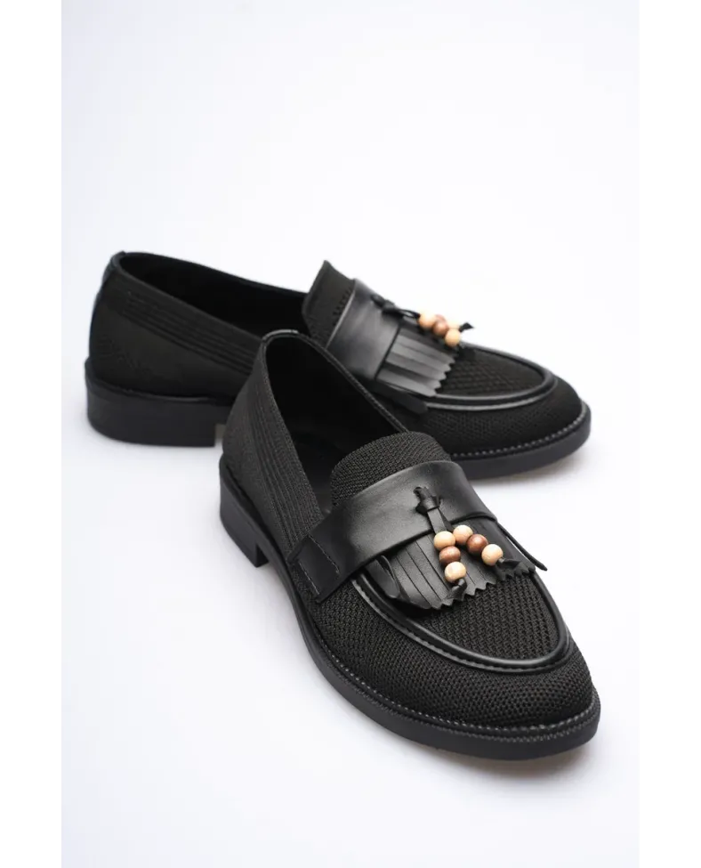 Kadın Siyah Püsküllü Günlük Ayakkabı TR30MS01A