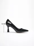 Siyah Rugan Topuklu Kadın Stiletto TR20MS02E