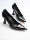 Siyah Rugan Topuklu Kadın Stiletto TR20MS02E