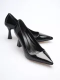 Siyah Rugan Topuklu Kadın Stiletto TR20MS02E