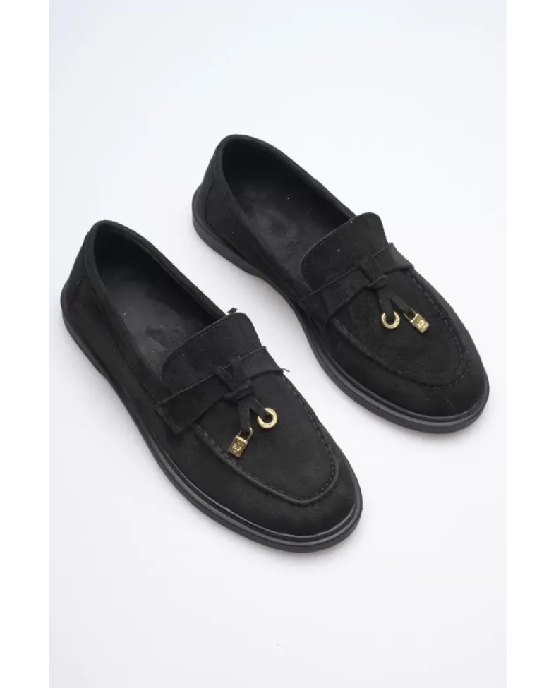 Kadın Siyah Günlük Süet Ayakkabı TR27MS10A