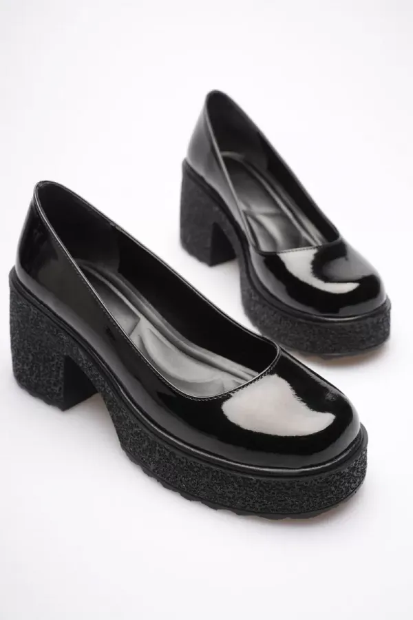 Kadın Siyah Rugan Günlük Ayakkabı TR06MS04A