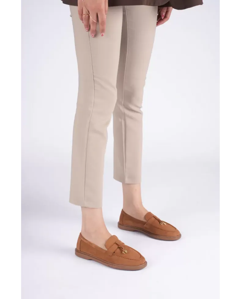 Kadın Taba Günlük Süet Ayakkabı TR27MS10C