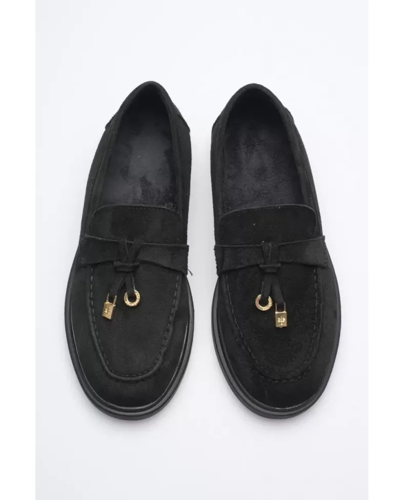 Kadın Siyah Günlük Süet Ayakkabı TR27MS10A