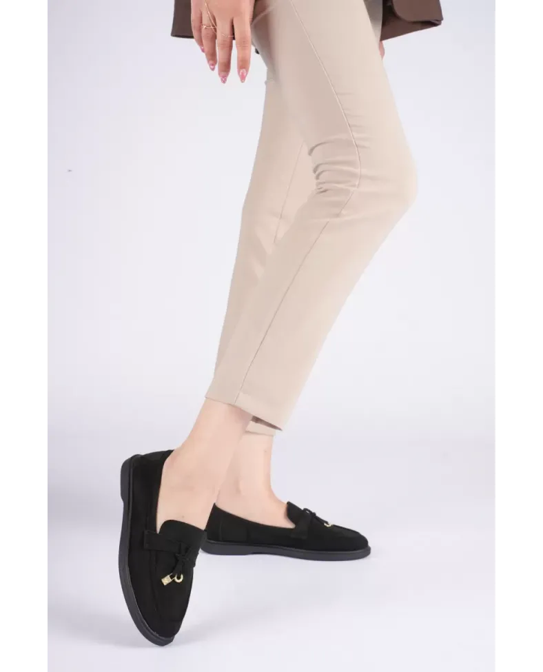 Kadın Siyah Günlük Süet Ayakkabı TR27MS10A