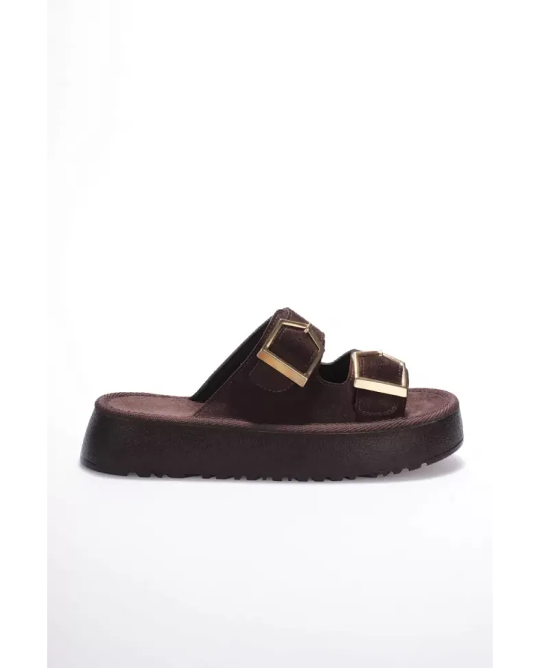 Kadın Kahverengi Günlük Terlik TR19MY02C