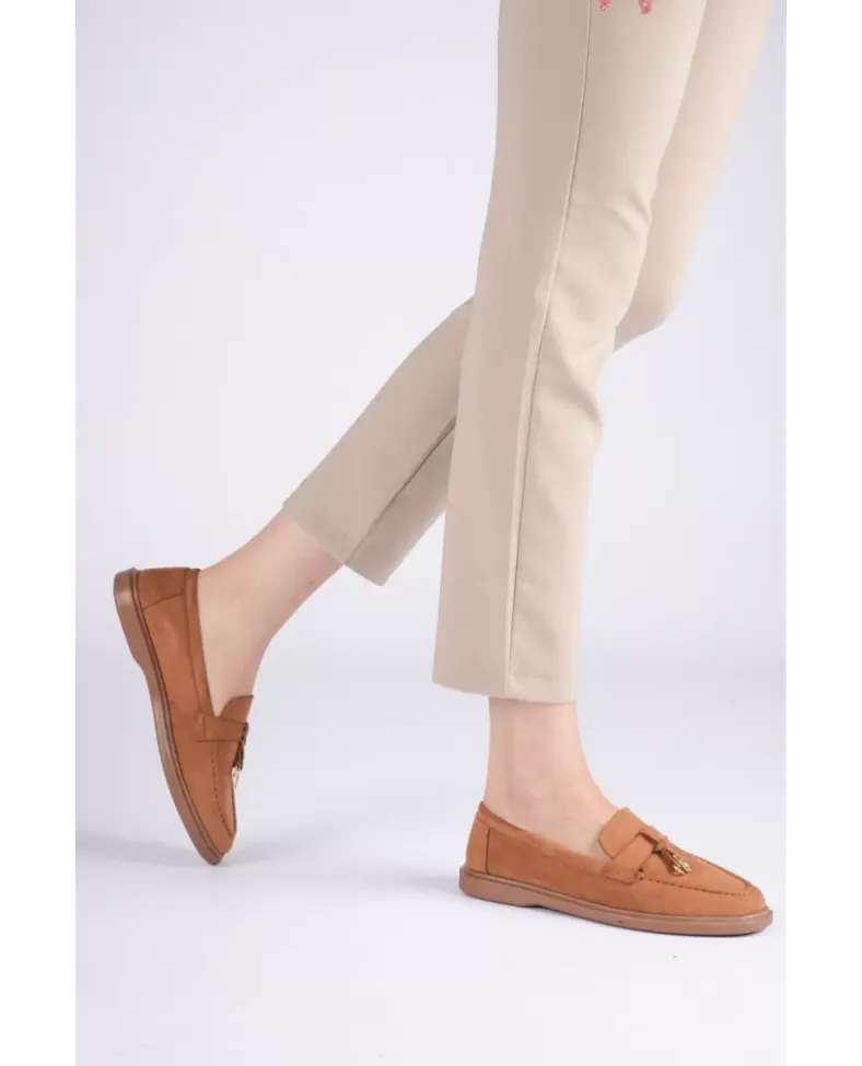 Kadın Taba Günlük Süet Ayakkabı TR27MS10C