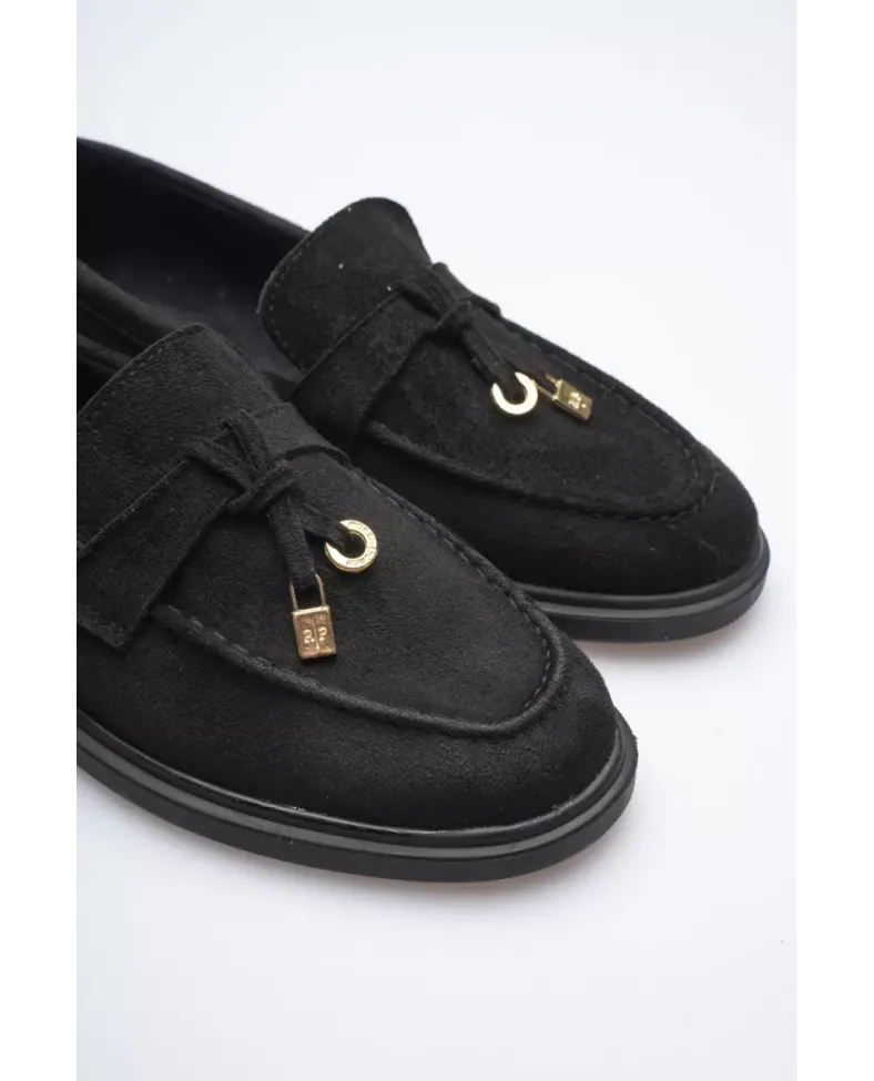 Kadın Siyah Günlük Süet Ayakkabı TR27MS10A