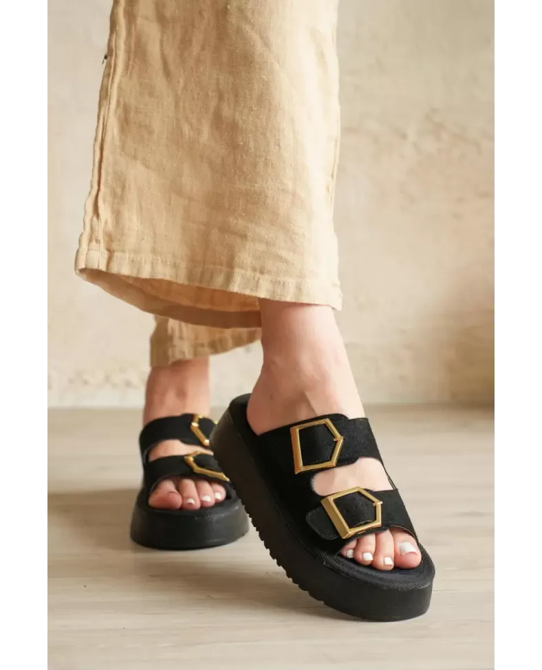 Kadın Siyah Günlük Terlik TR19MY02A