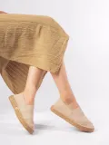 Kadın Bej Triko Jüt Sargı El Yapımı Espadril TR44MY01C