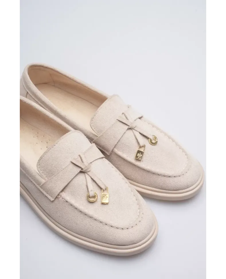 Kadın Bej Günlük Süet Ayakkabı TR27MS10B