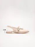 Kadın Bej Rugan 2cm Kısa Topuklu Günlük Ayakkabı TR23MS03B