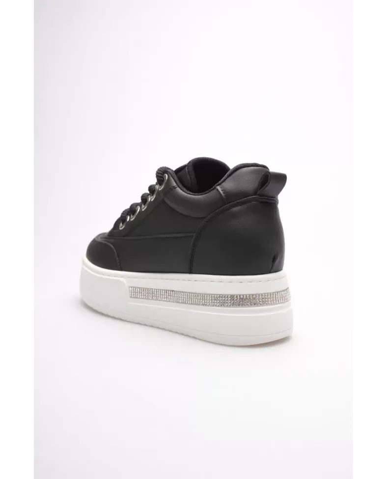 Siyah Kadın Gizli Topuklu Sneaker TR04MS01A