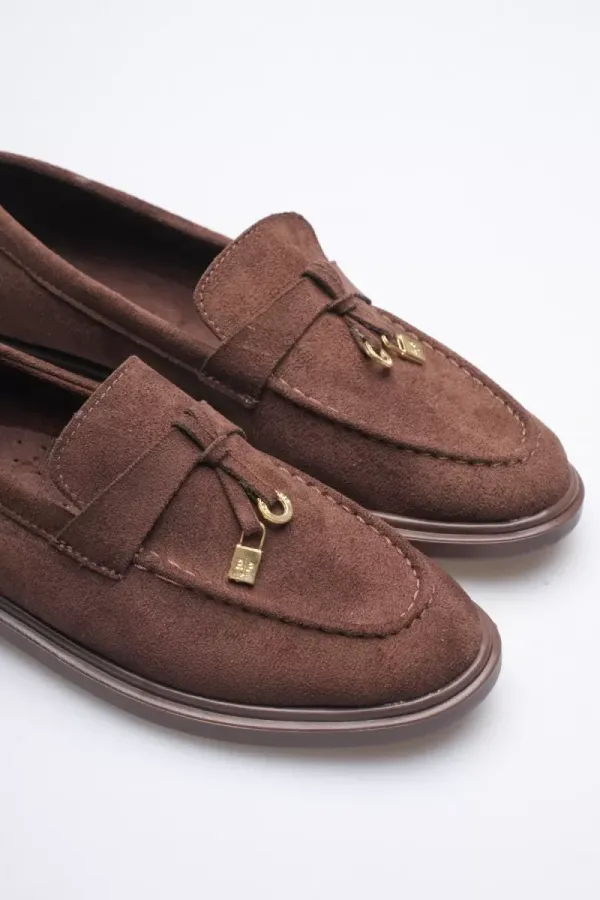 Kadın Acı Kahve Günlük Süet Ayakkabı TR27MS10D