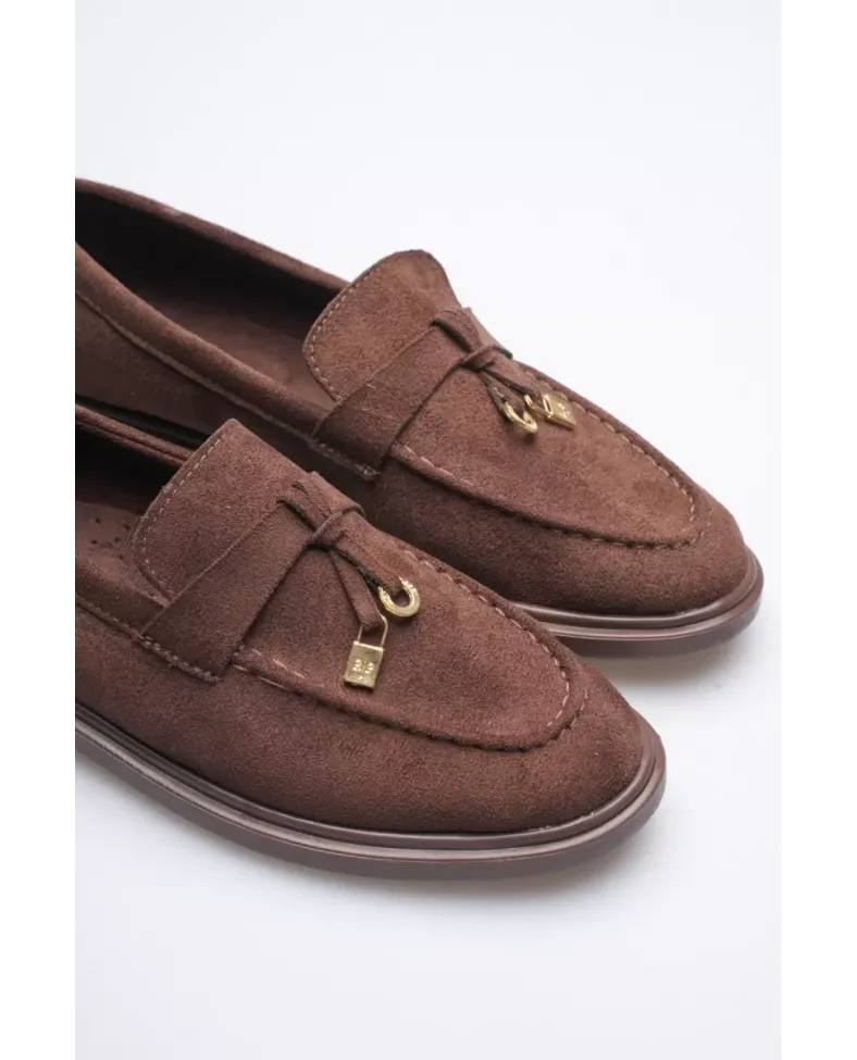 Kadın Acı Kahve Günlük Süet Ayakkabı TR27MS10D