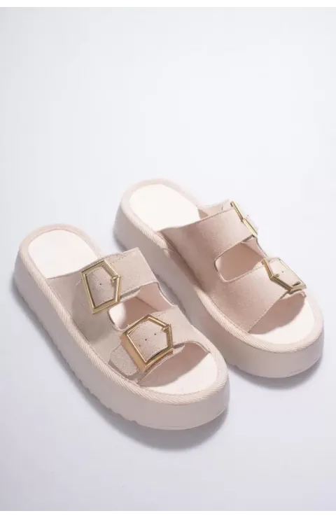 Kadın Bej Günlük Terlik TR19MY02B